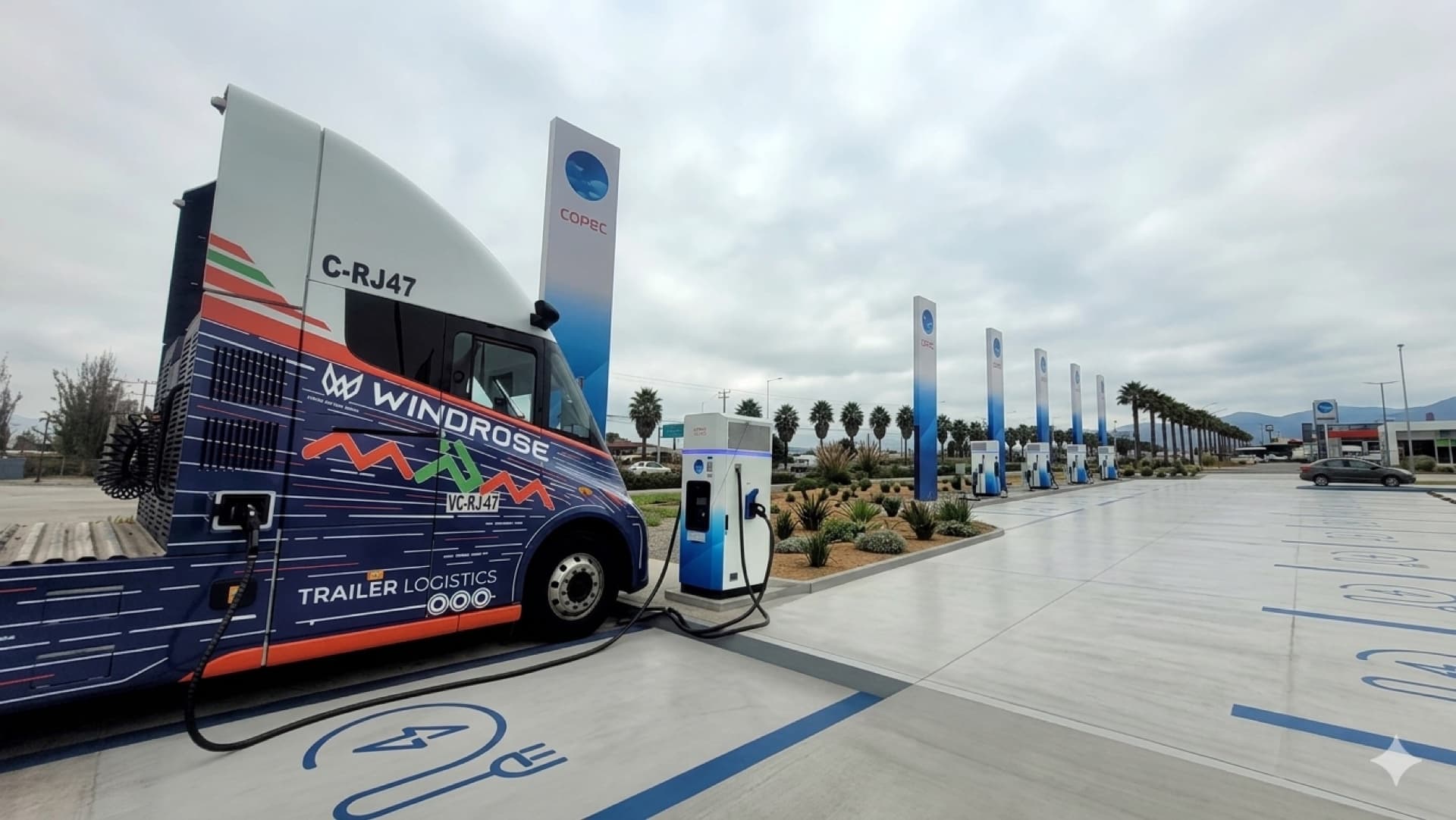 Windrose electric truck from Pallet Logistics with 670 km range in regular service