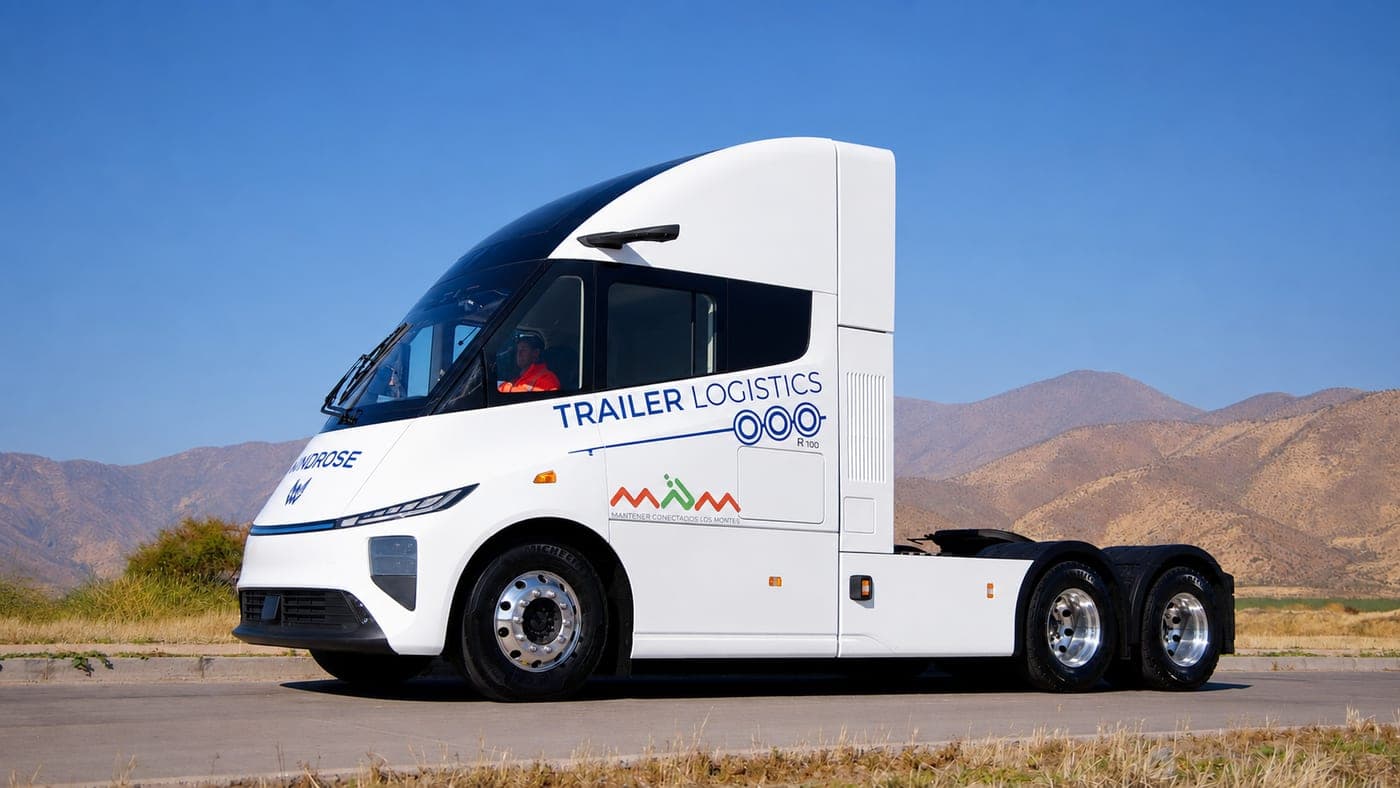 Windrose electric truck from Trailer Logistics with 670 km range in regular service
